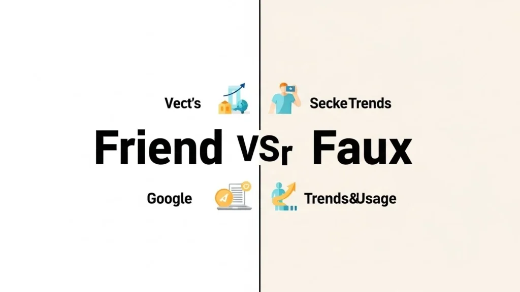 Friend or Faux – Google Trends & Usage Data