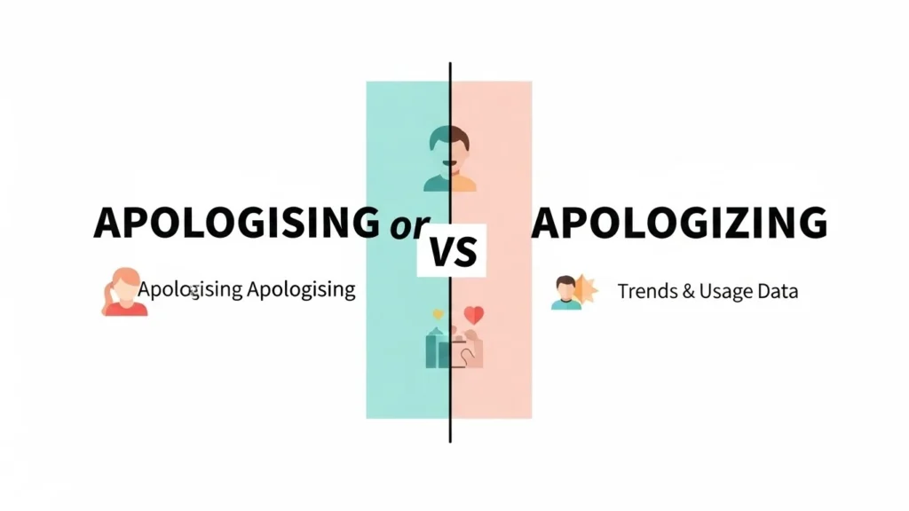 Apologising or Apologizing – Google Trends & Usage Data