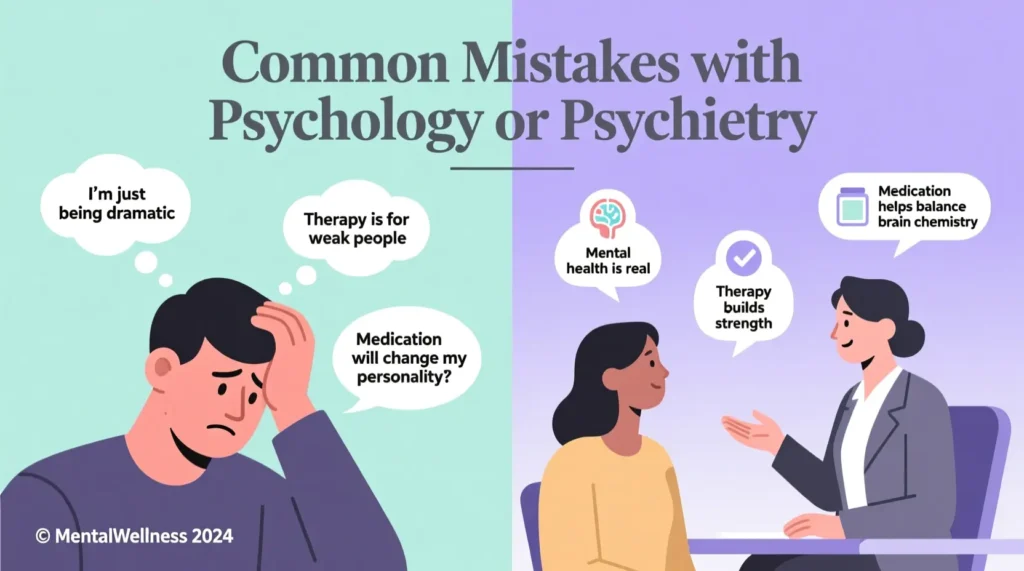 Common Mistakes with Psychology or Psychiatry