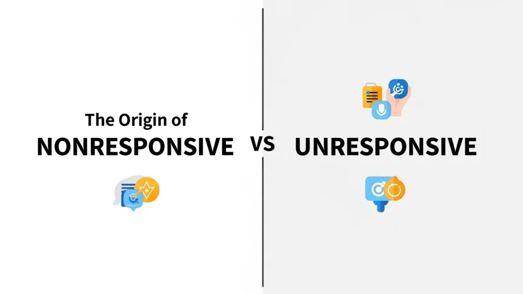 The Origin of Nonresponsive or Unresponsive