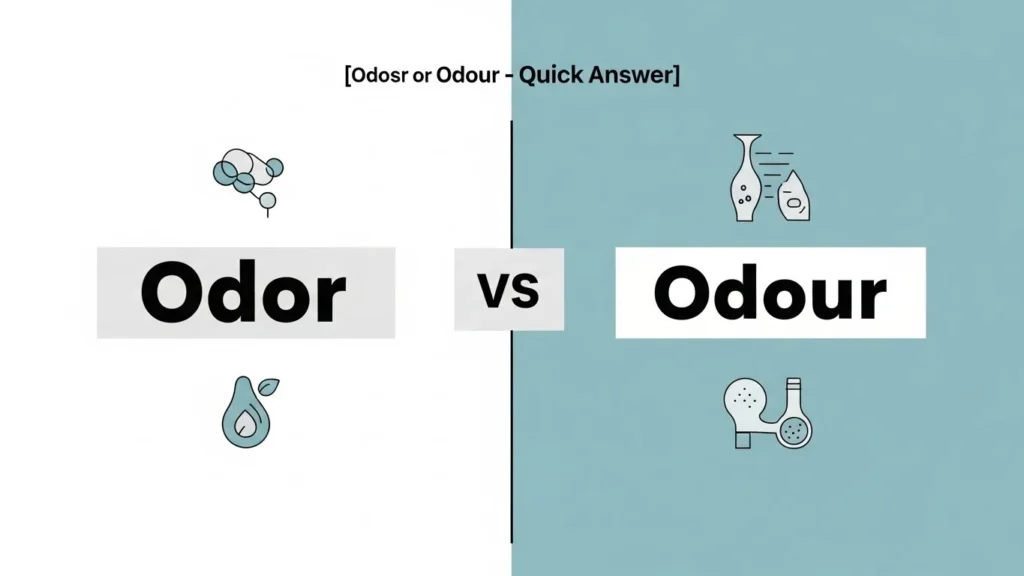 Odor or Odour – Quick Answer