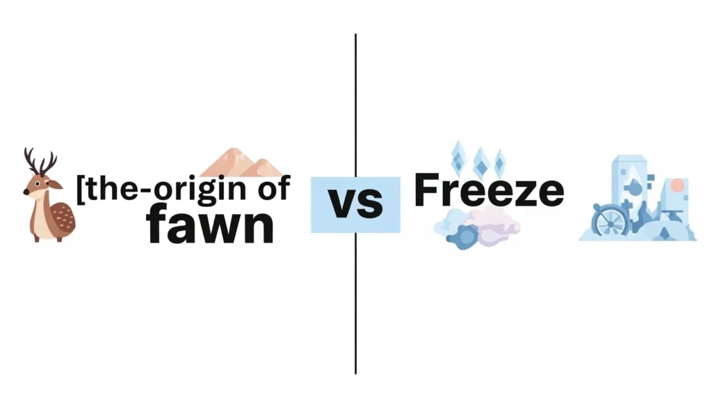 The Origin of Fawn or Freeze