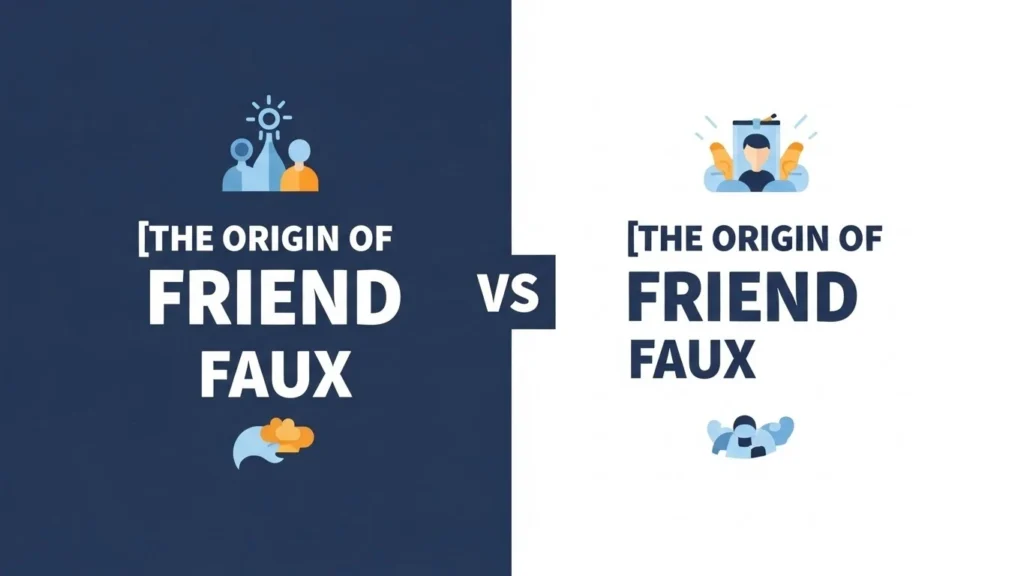 The Origin of Friend or Faux