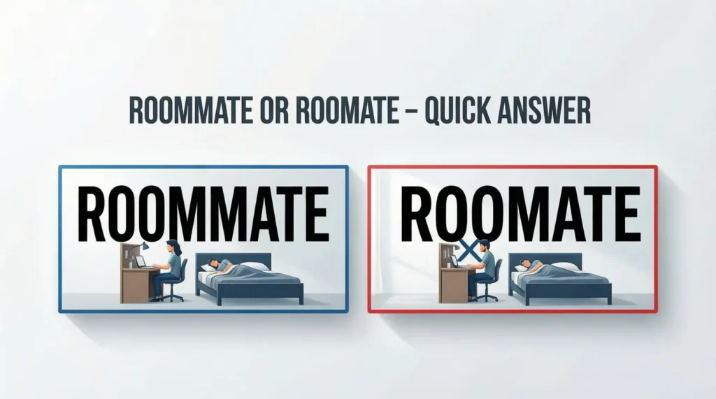 Roommate or Roomate – Quick Answer