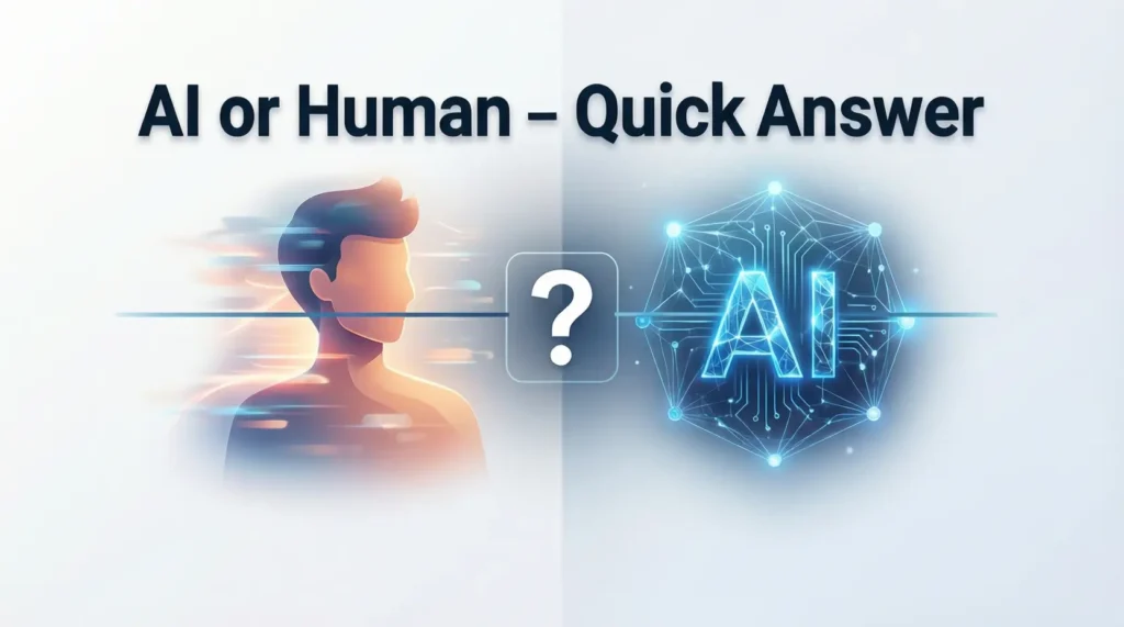 AI or Human – Quick Answer
