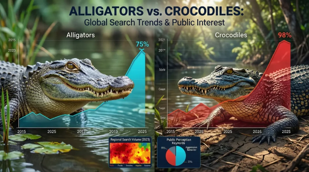 Alligators or Crocodiles / Google Trends & Usage Data
