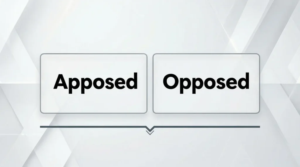 Apposed or Opposed – Quick Answer