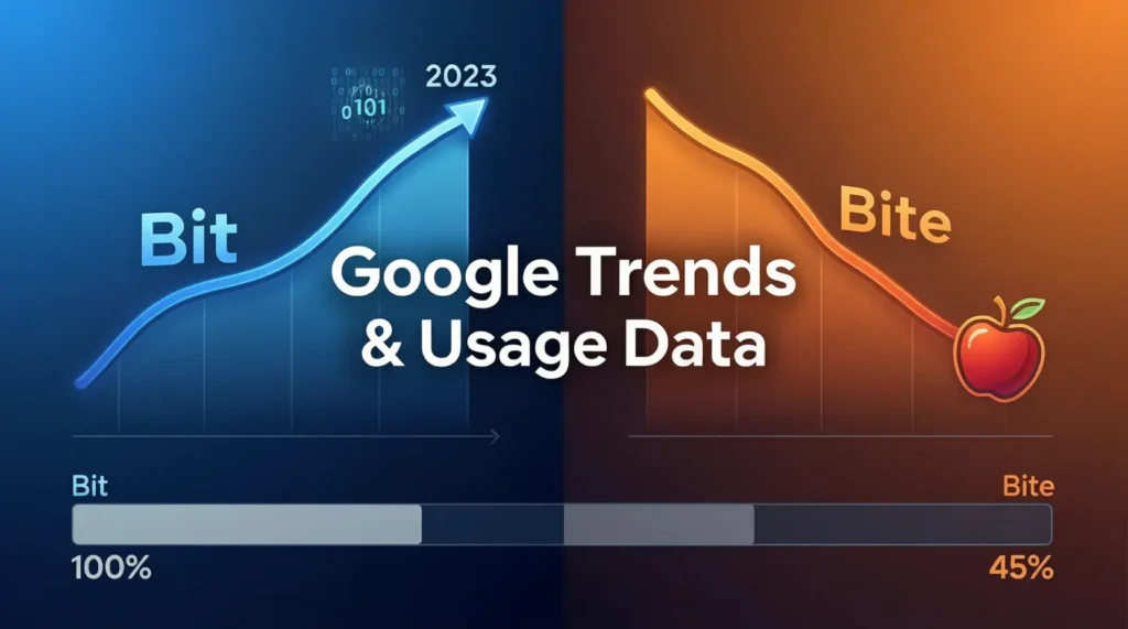 Bit or Bite /Google Trends & Usage Data