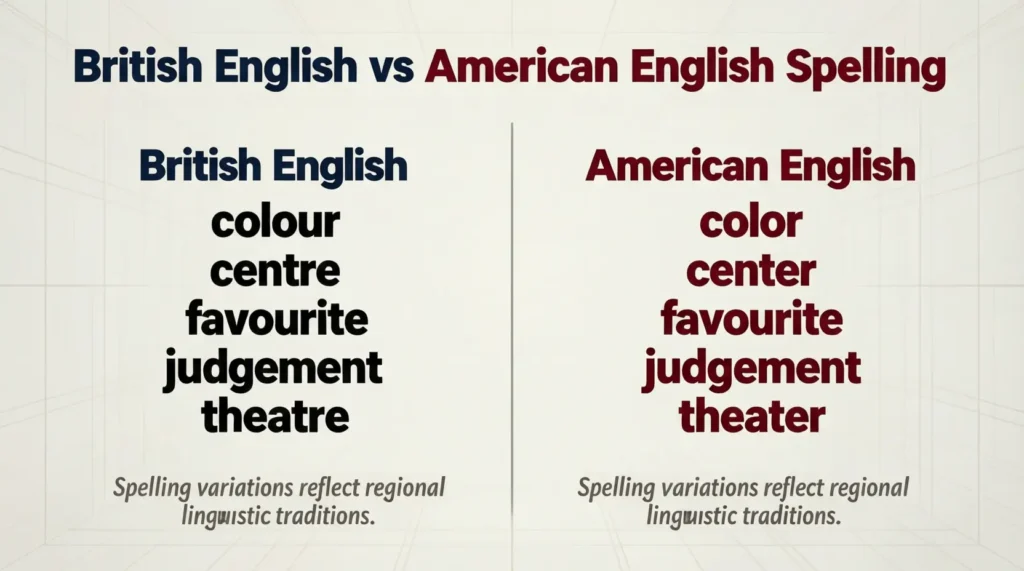British English vs American English Spelling