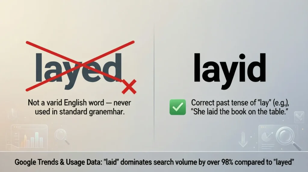 Layed or Laid /Google Trends & Usage Data