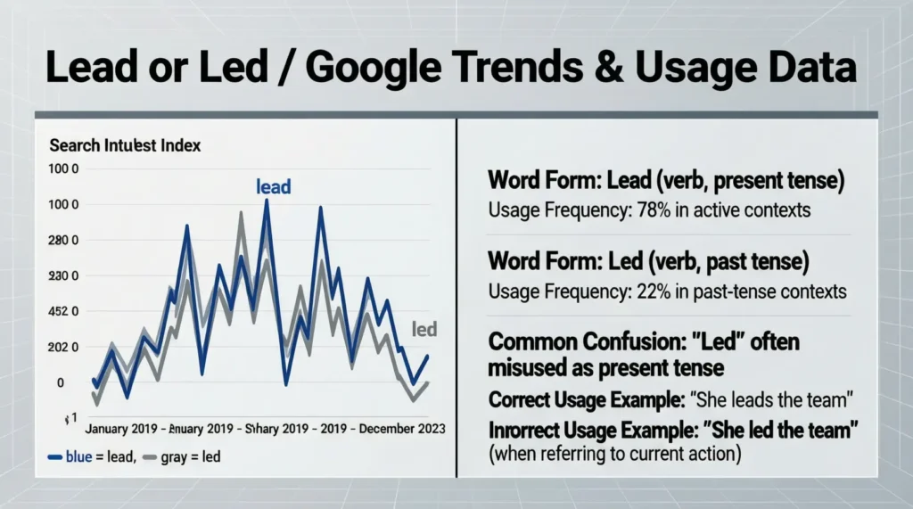 Lead or Led / Google Trends & Usage Data