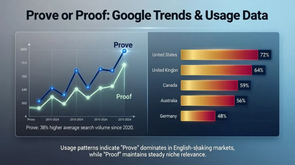 Prove or Proof / Google Trends & Usage Data