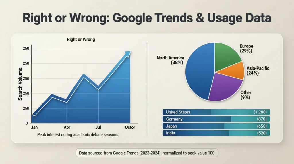 Right or Wrong / Google Trends & Usage Data