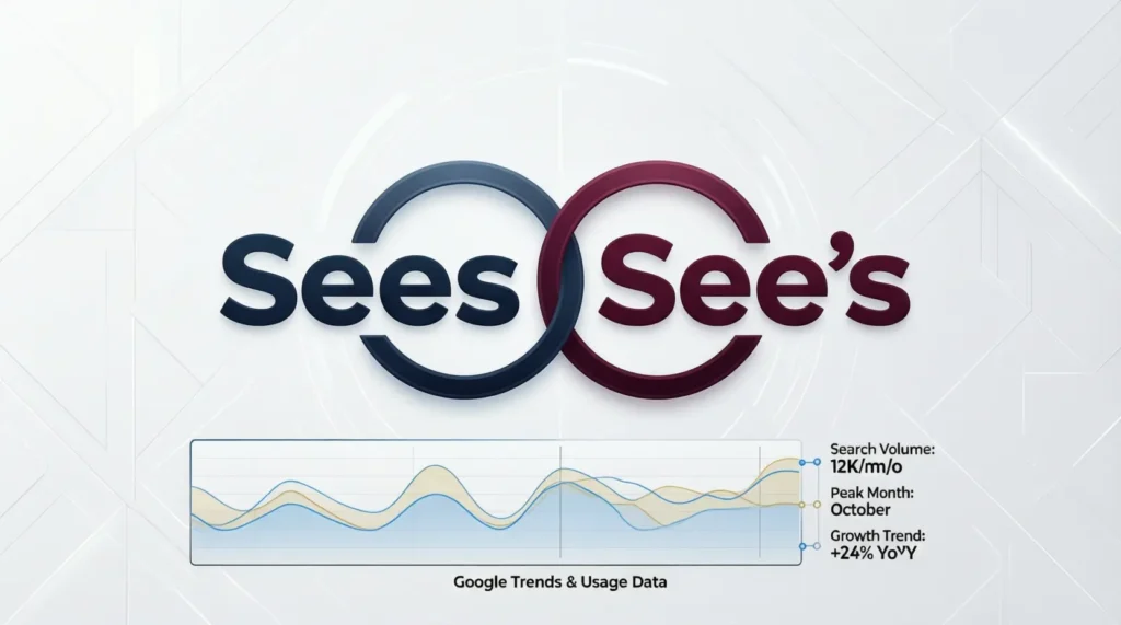 Sees or See’s / Google Trends & Usage Data