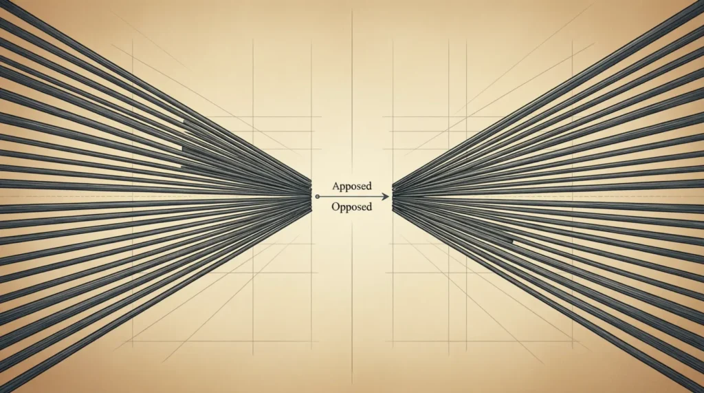 The Origin of Apposed and Opposed