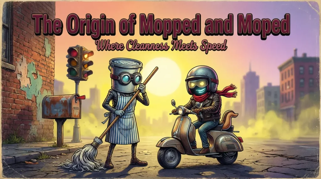 The Origin of Mopped and Moped