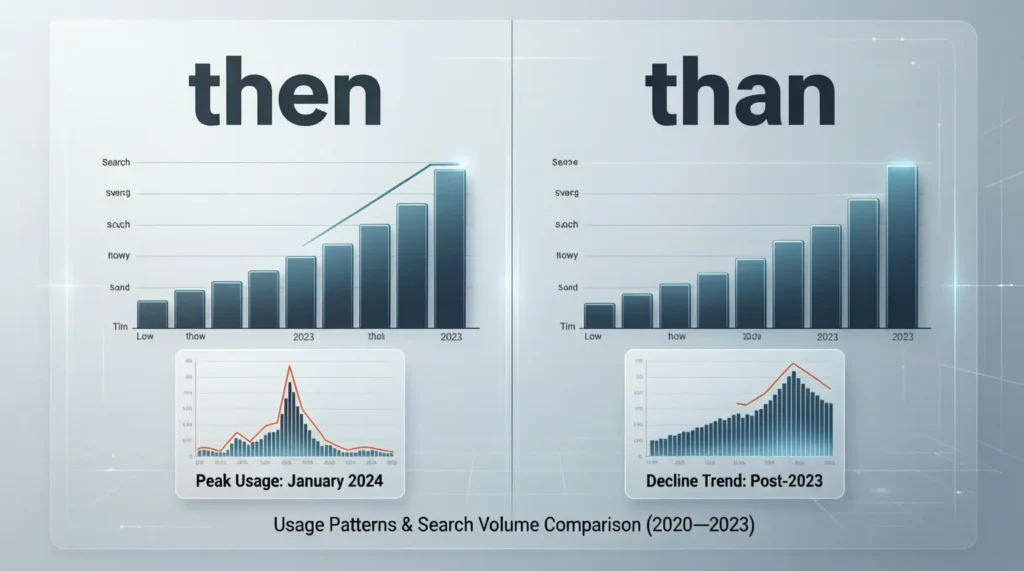 Then or Than / Google Trends & Usage Data