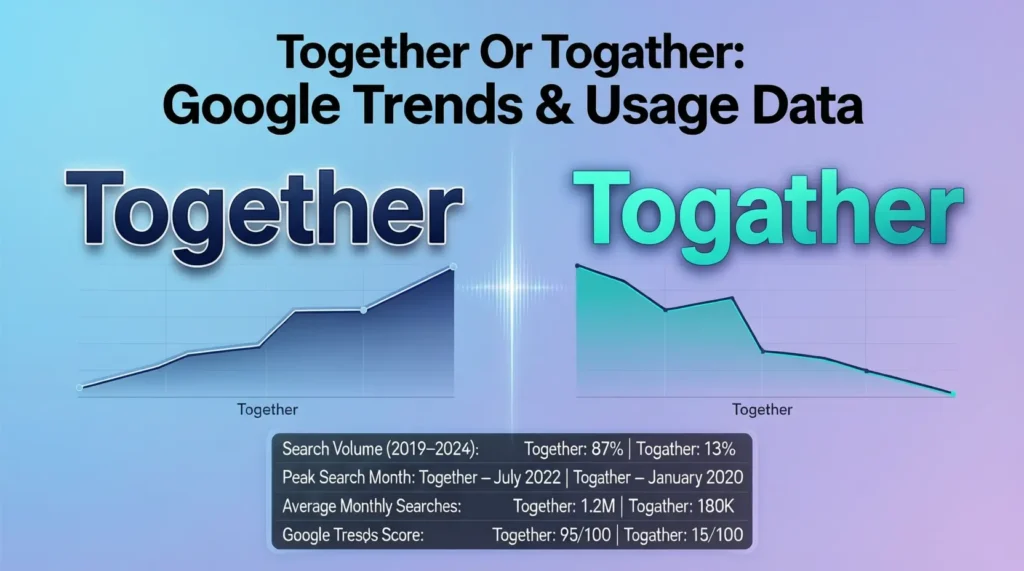 Together or Togather /Google Trends & Usage Data