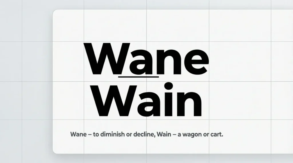 Wane or Wain – Quick Answer