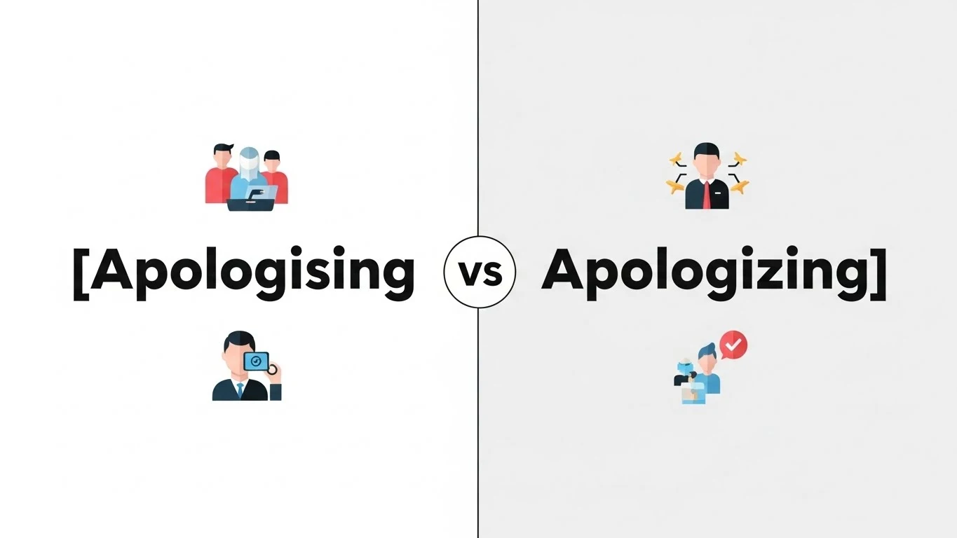 Apologising or Apologizing