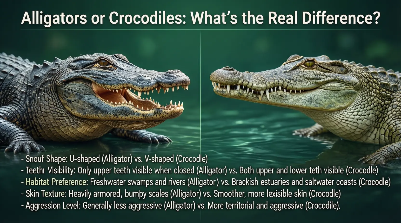 Alligators or Crocodiles