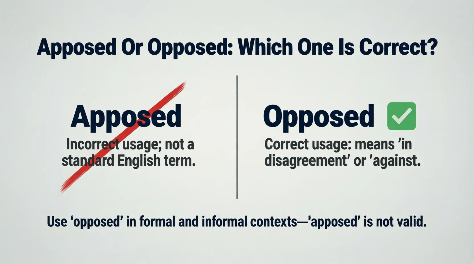 Apposed or Opposed