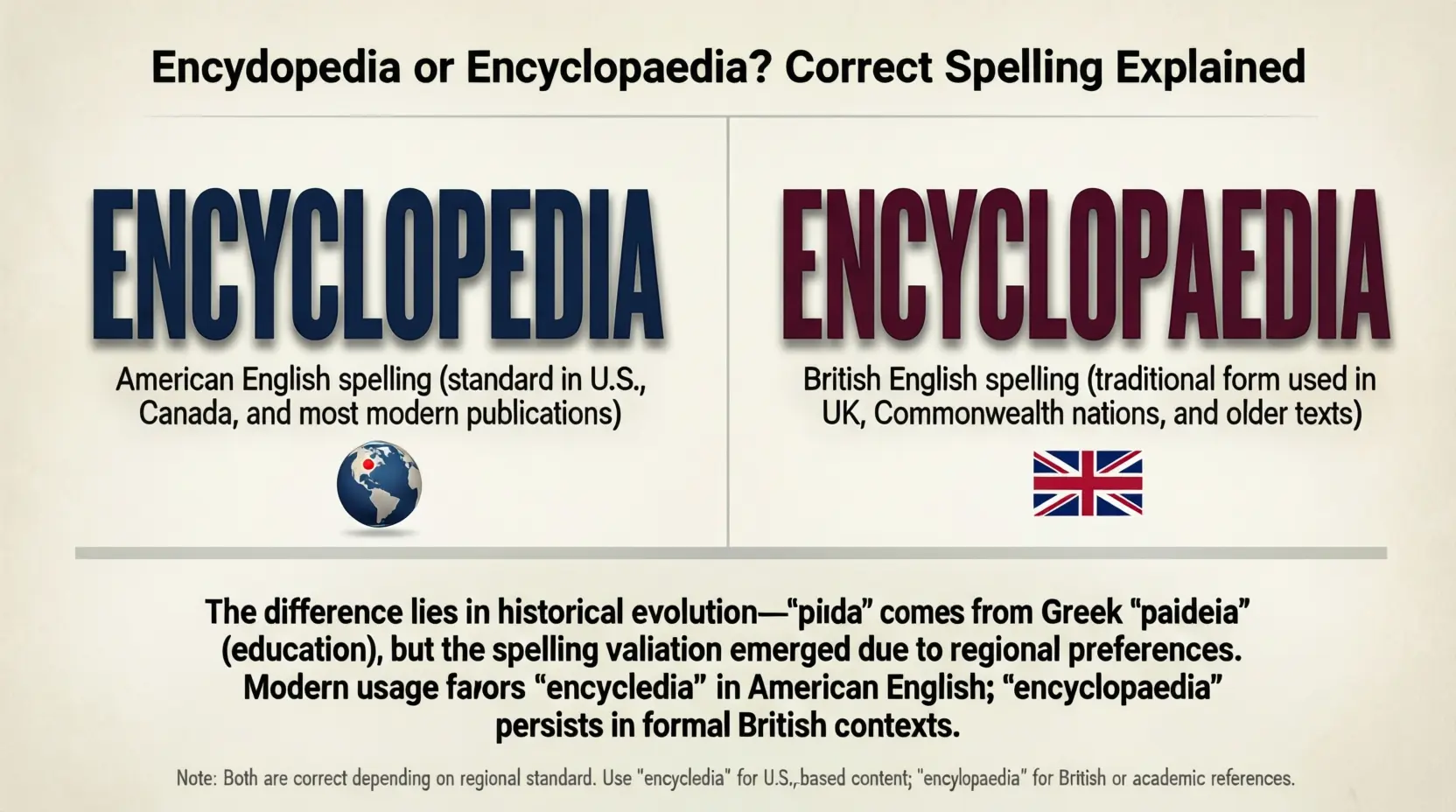Encyclopedia or Encyclopaedia