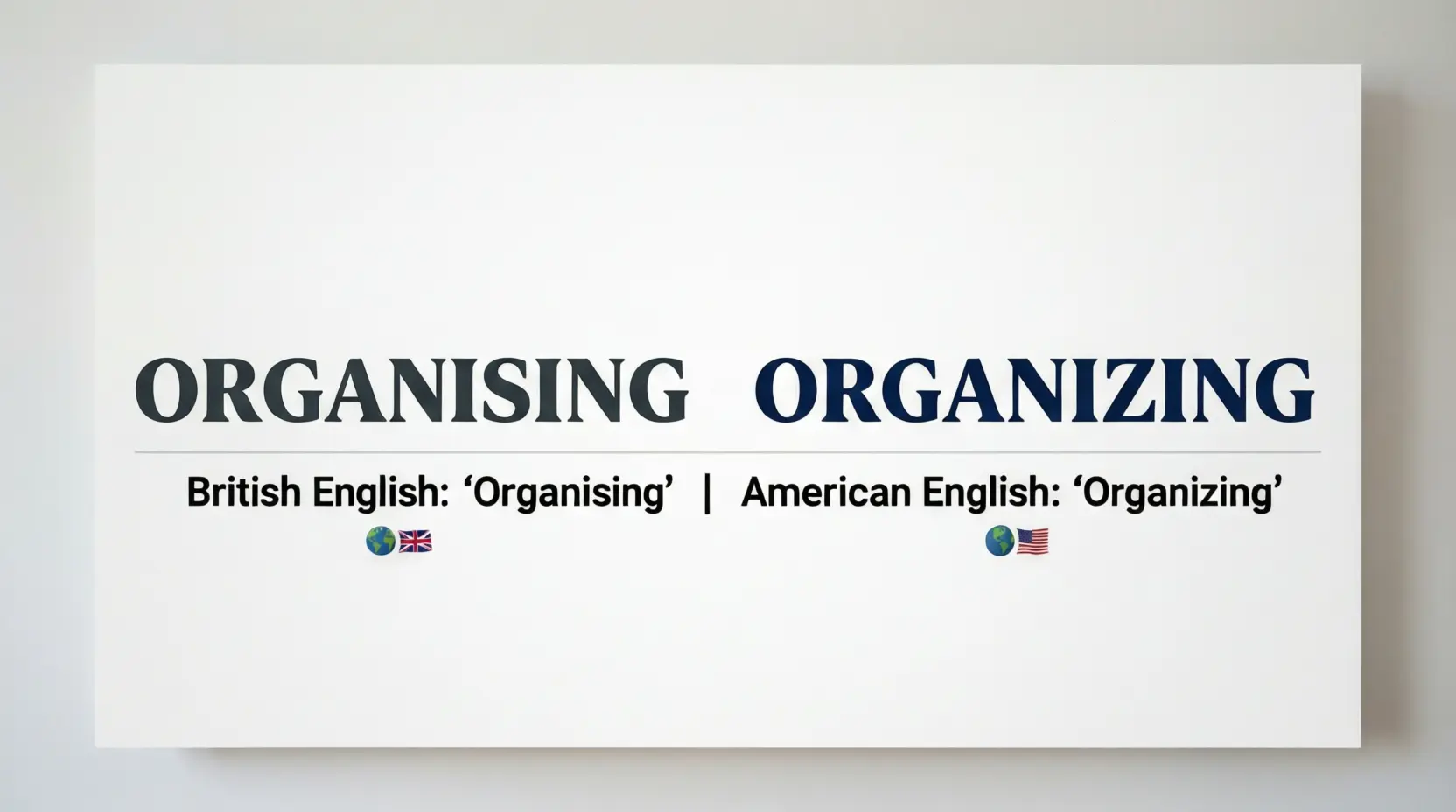 Organising or Organizing