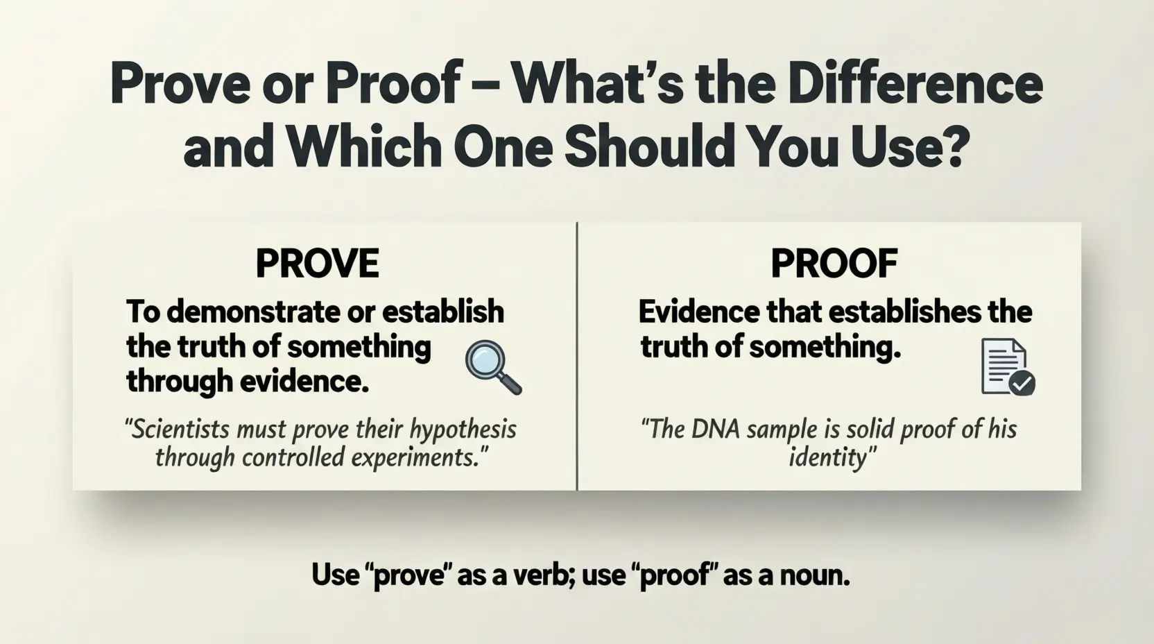 Prove or Proof