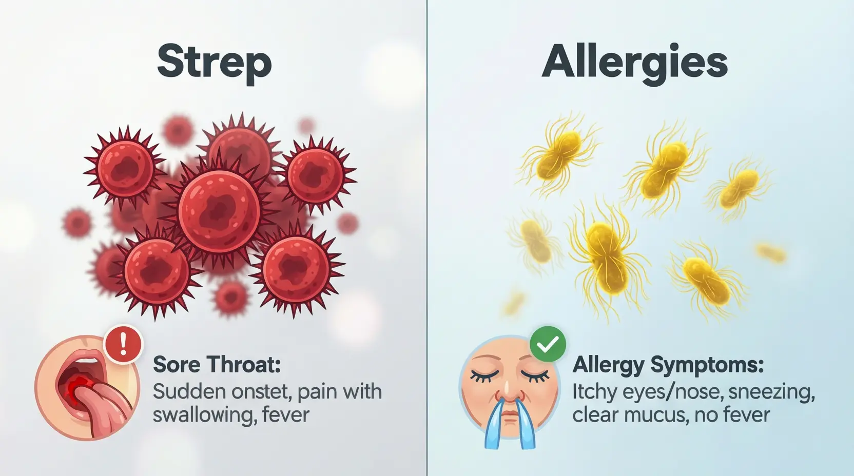 Strep or Allergies