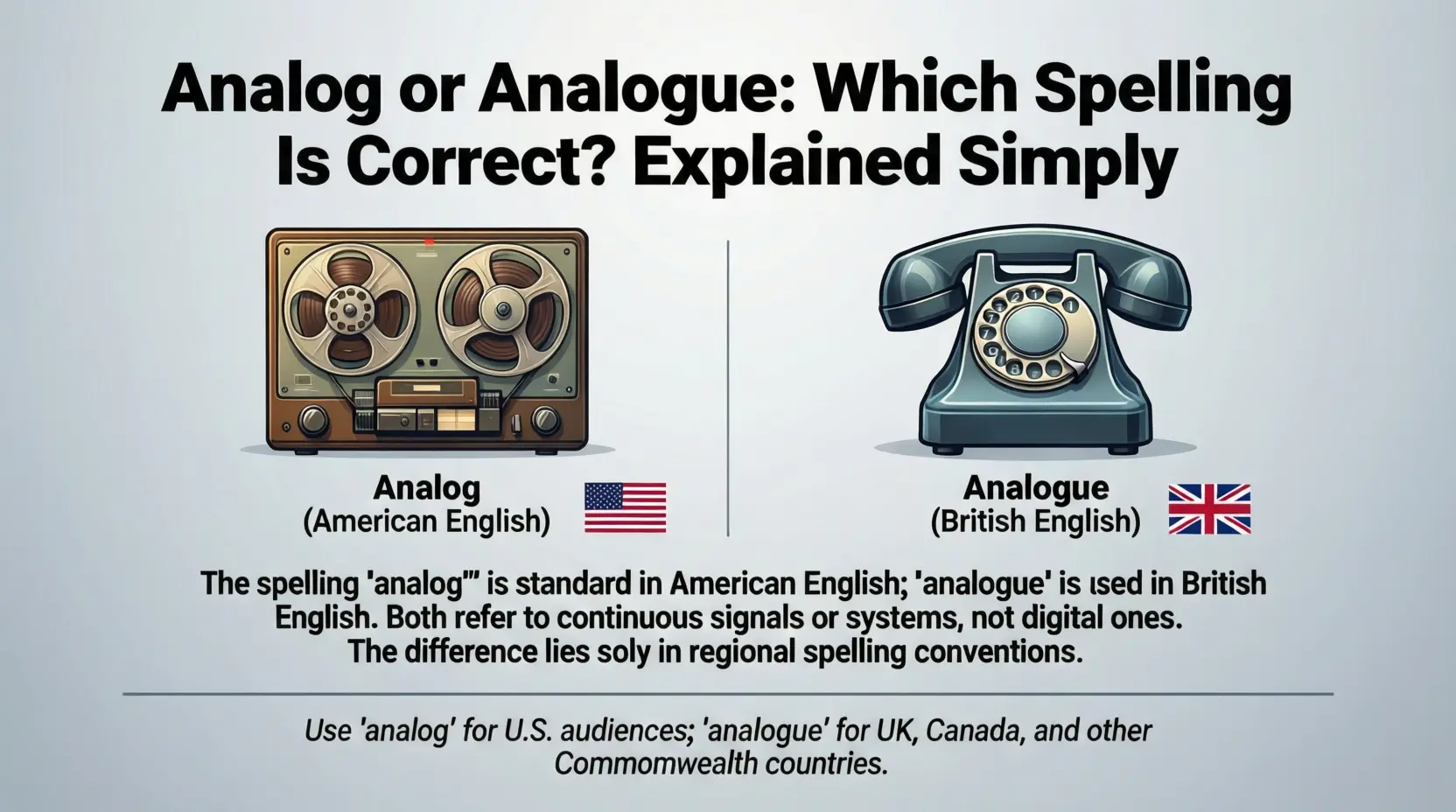 Analog or Analogue