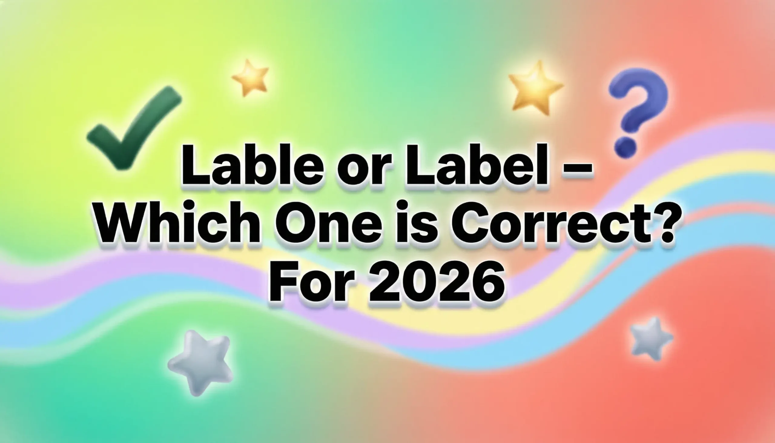 Lable or Label