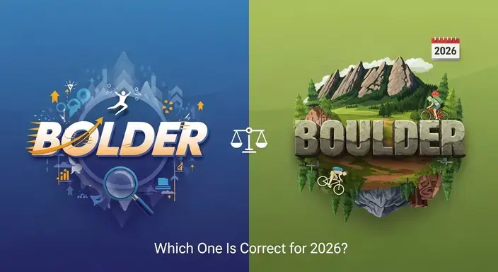 Bolder Or Boulder