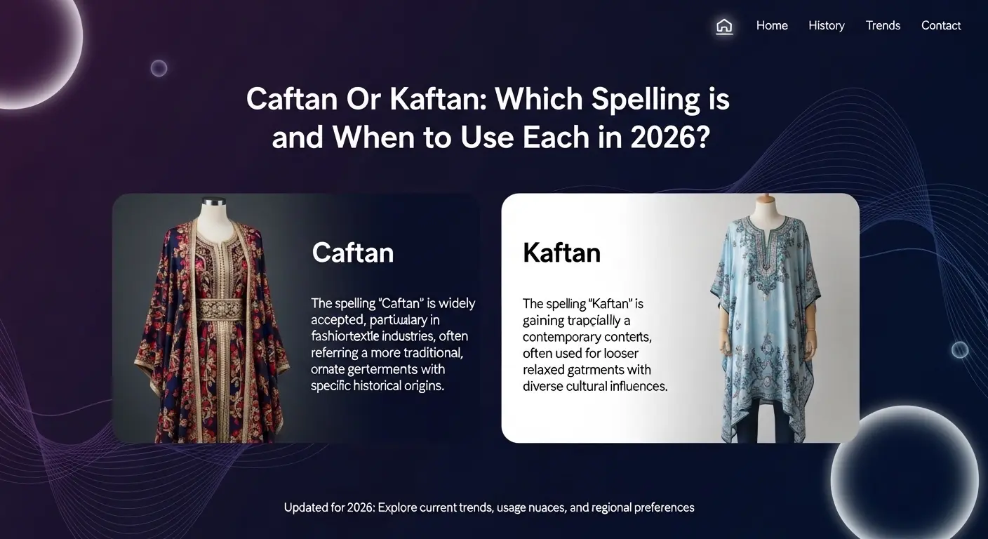 Caftan Or Kaftan