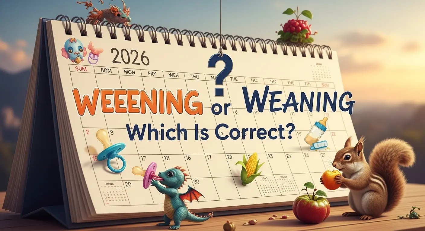 Weening or Weaning