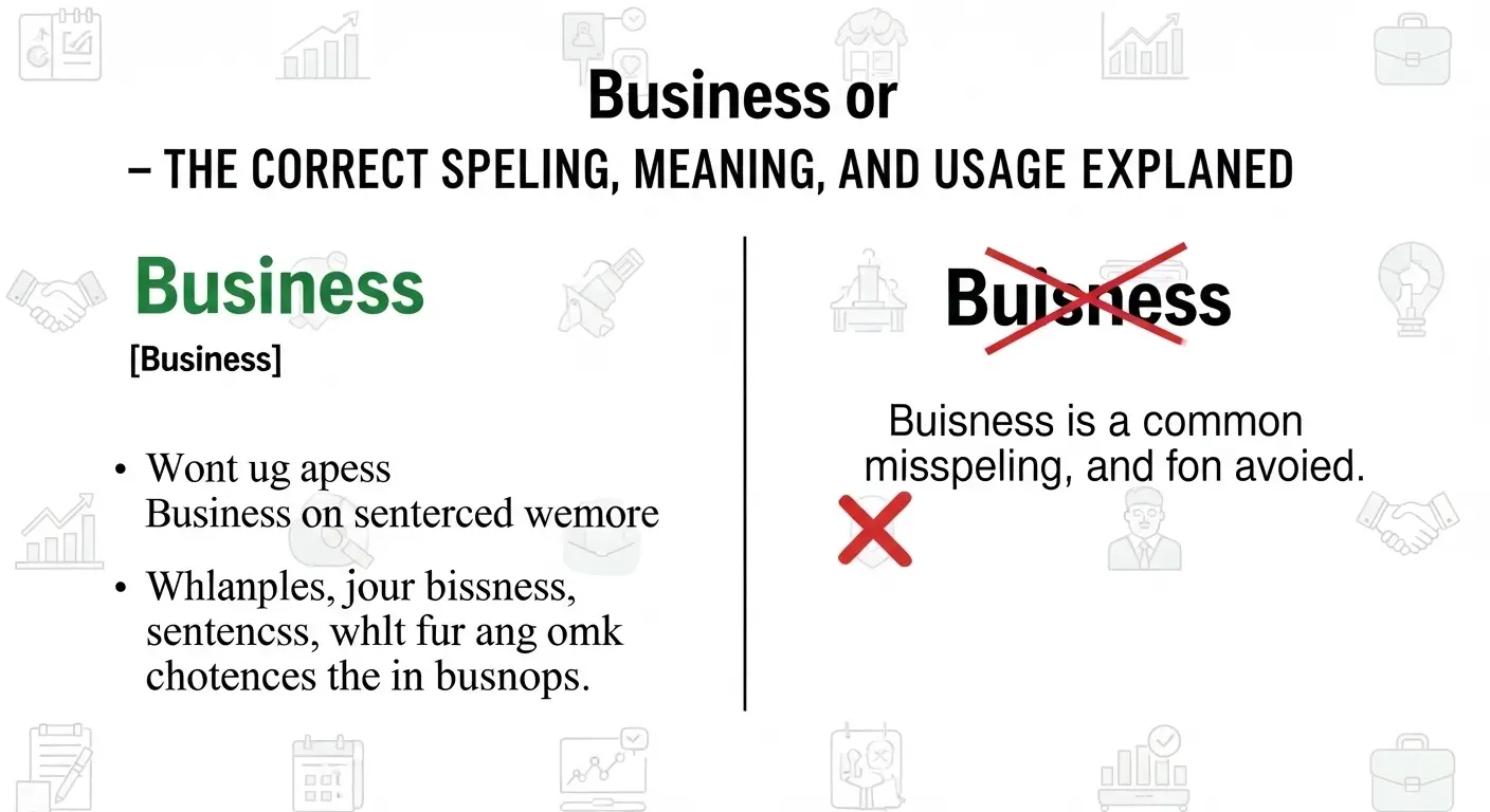 Buisness Or Business