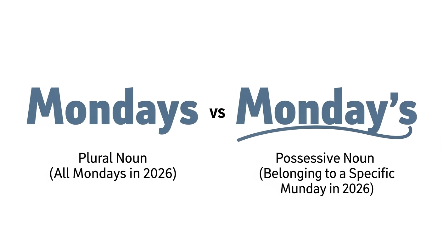 Mondays Or Monday’s