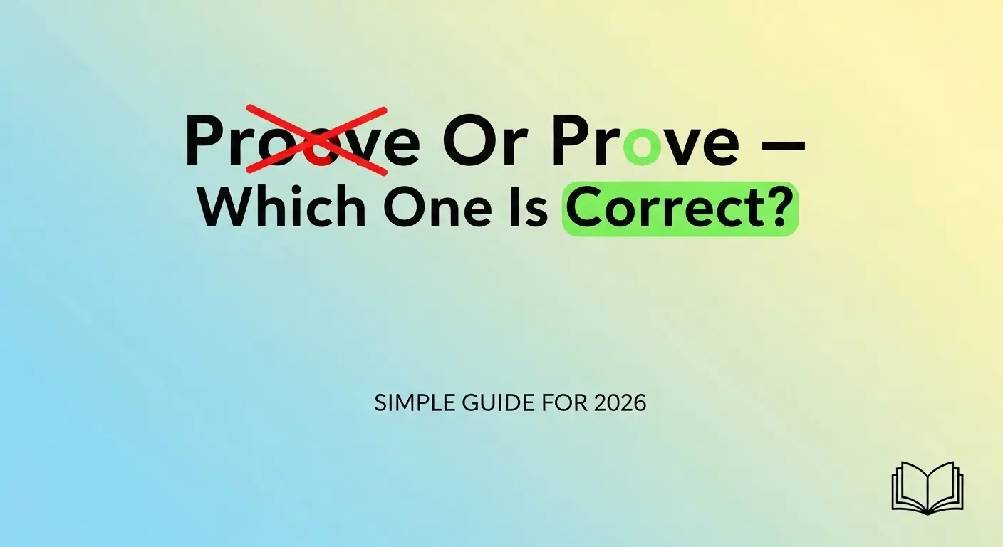 Proove Or Prove